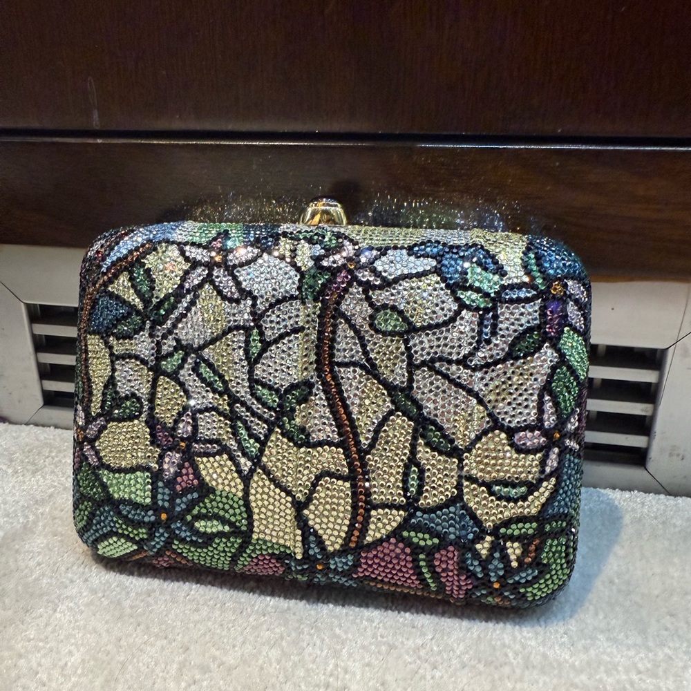 Authentic Judith Leiber Elegant Multicolor Clutch